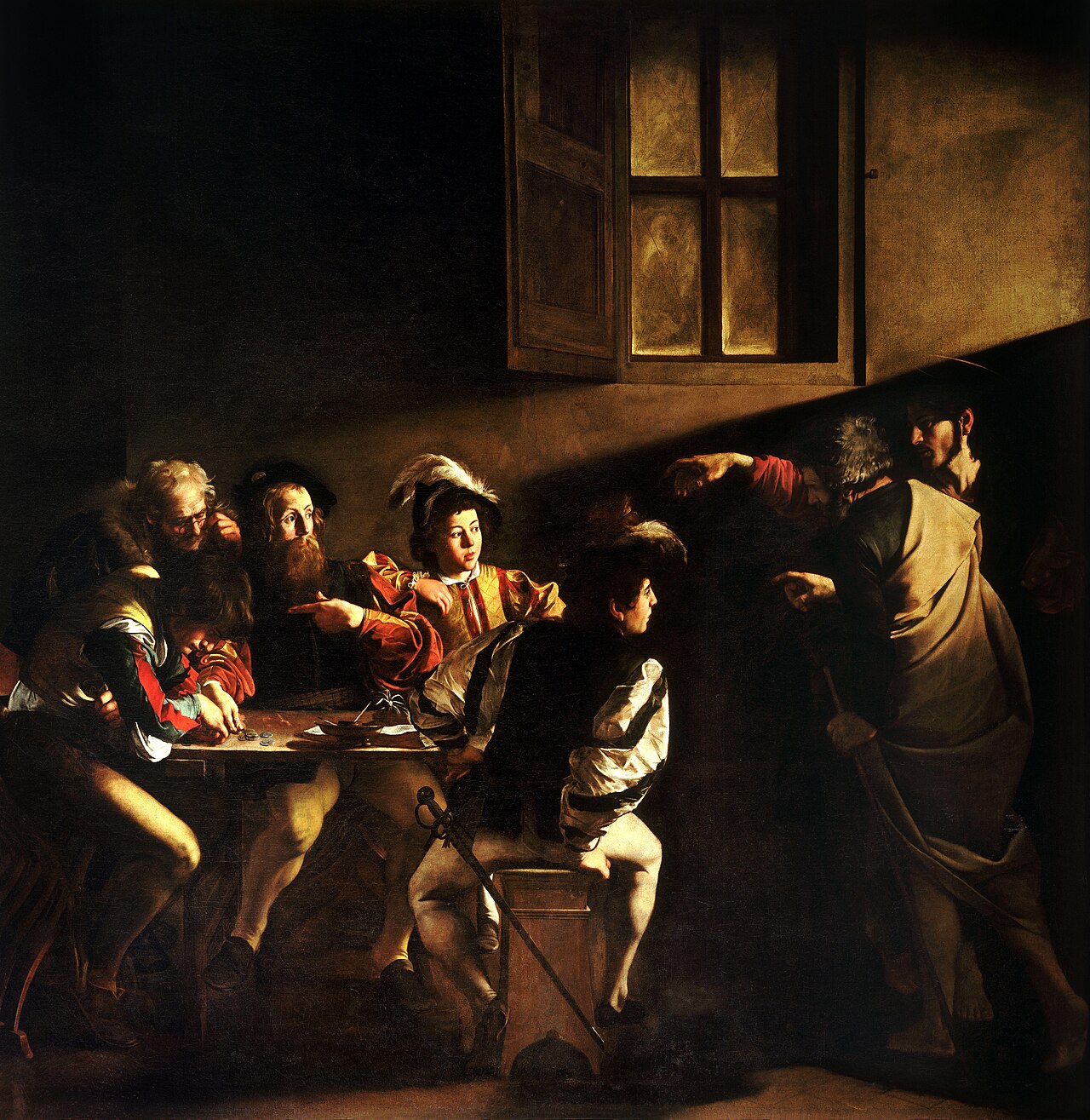 Caravaggio, The Calling of Saint Matthew, 1599–1600