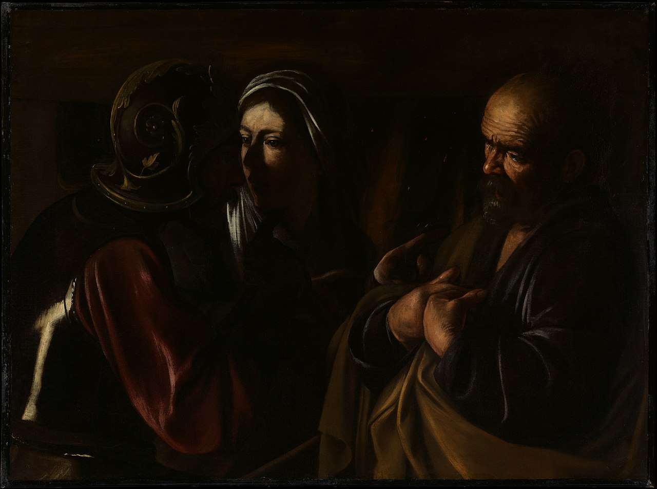 Caravaggio, The Denial of Saint Peter, c. 1610